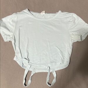 Light Blue Women's Crop Top
